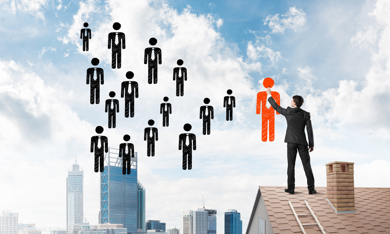 年輕的商人,房子頂上